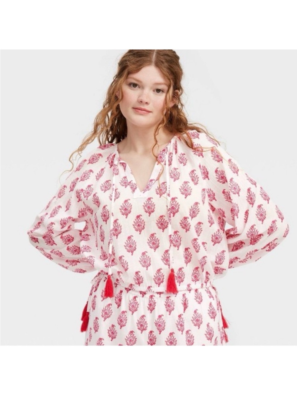 Roller Rabbit Women’s Pink Printed Popover 2X